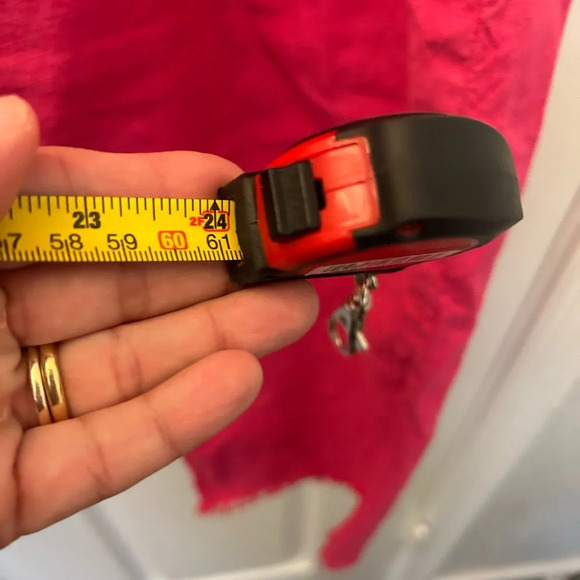 ! FRANK & EILEEN Sz 12 Kinsale Italian Performance Linen Crop Pants Fuchsi… - Picture 7 of 7